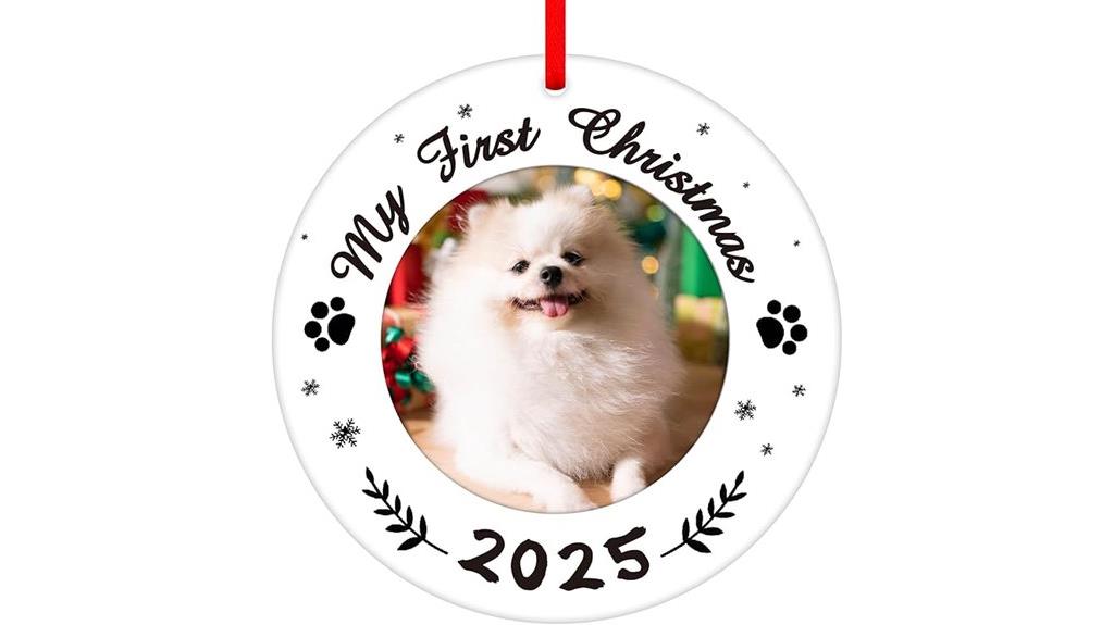 dog first christmas ornament