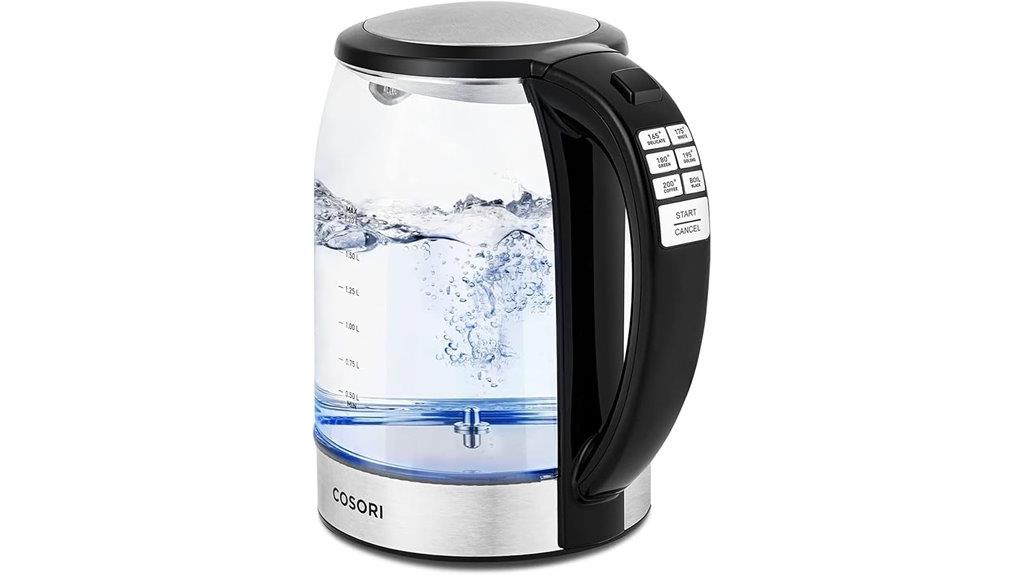 electric kettle with temp
