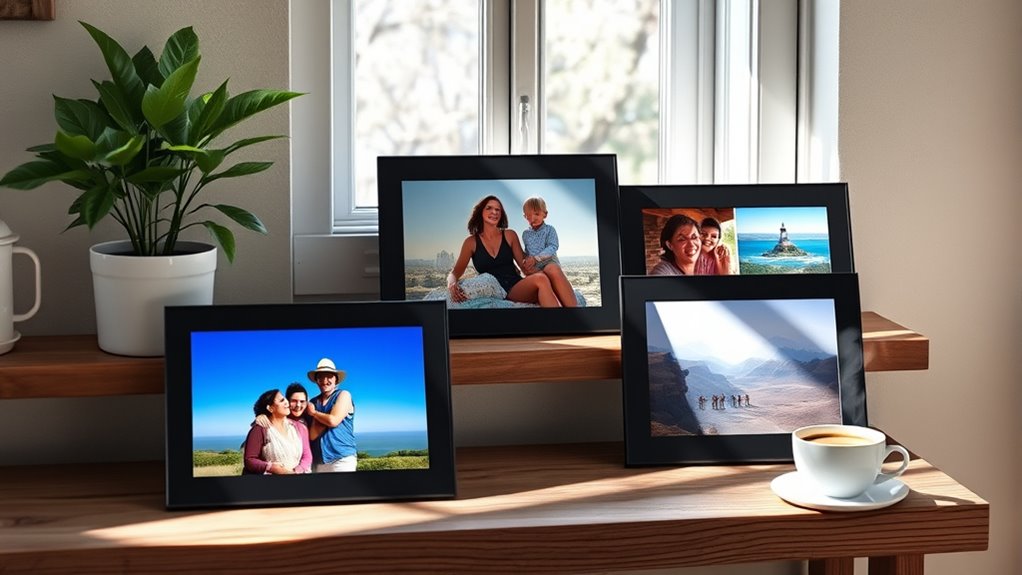 email enabled digital photo frames