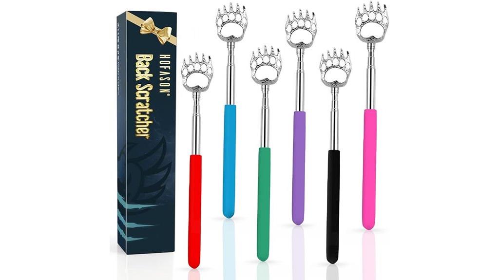 six pack back scratcher set