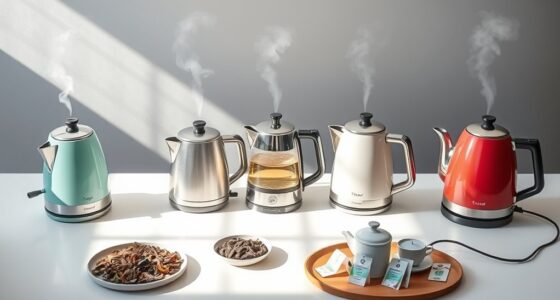 top temperature controlled electric kettles