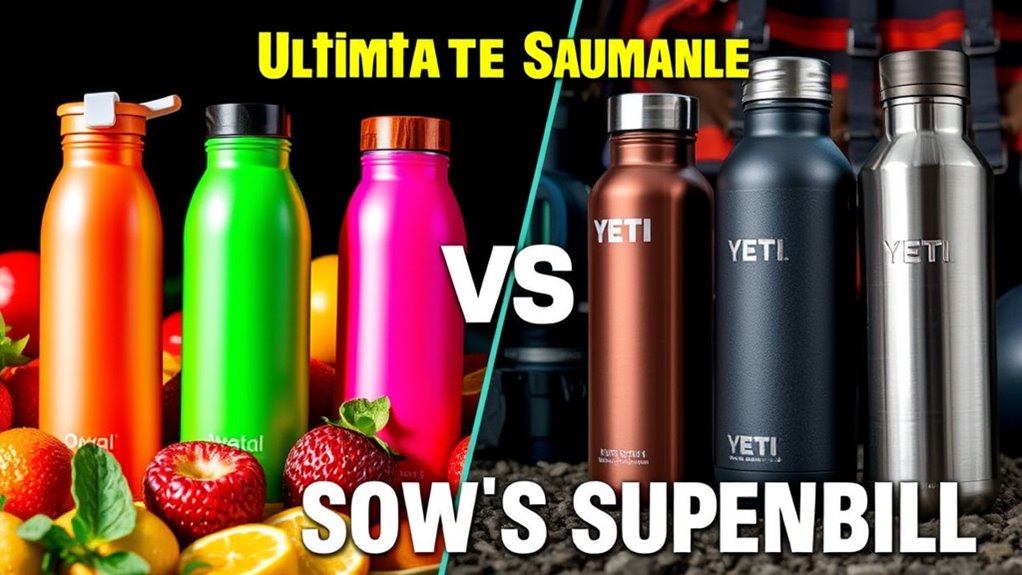 water bottle comparison factors