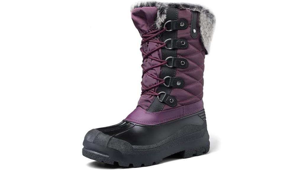 waterproof mid calf winter boots