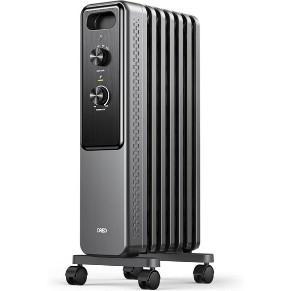 Dreo 1500W Oil-Filled Space Heater with Safety Features