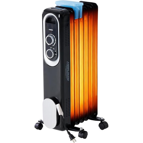 Dumos 1500W Oil Filled Radiator Heater with Thermostat