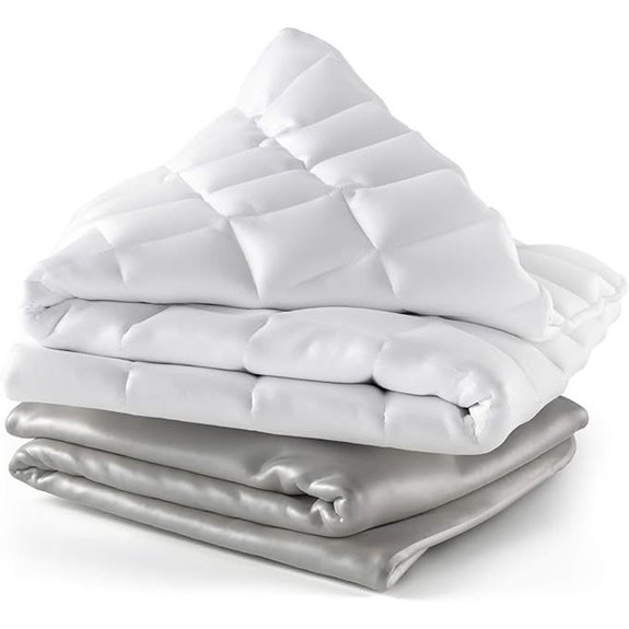 Weighted Blanket with Removable Bamboo Cover 15 lbs