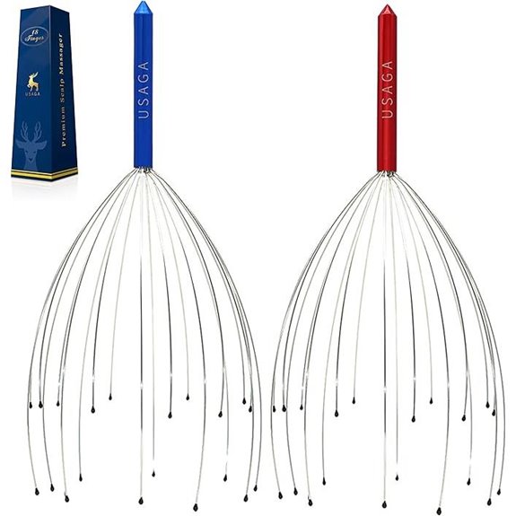 USAGA 20-Finger Head Massager Relaxing Scalp Scratcher