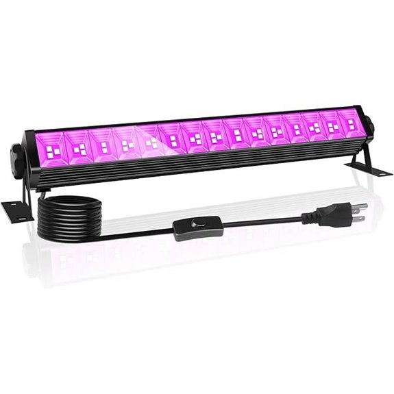42W LED Black Light Bar with Plug and Switch