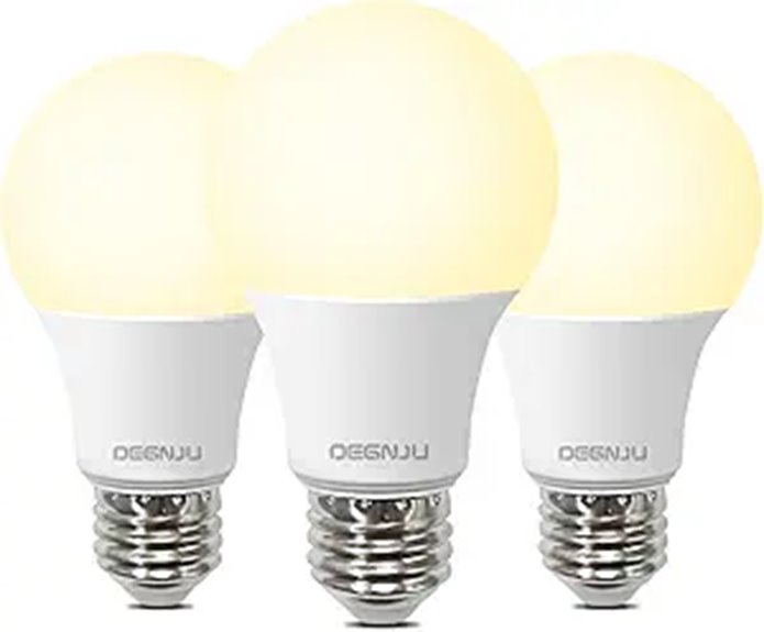 A19 LED Bulbs 8W Soft White 3 Pack