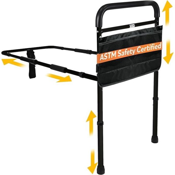 Vaunn Adjustable Bed Assist Rail & Hand Guard