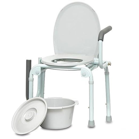 adjustable bedside commode chair