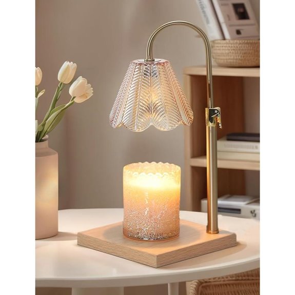 Adjustable Candle Warmer Lamp with Timer and Dimmer