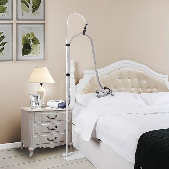 CPAP Hose Holder with Adjustable Height and Angle