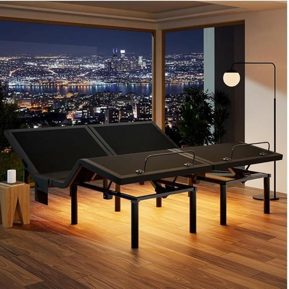 Marsail Split King Adjustable Bed Base with Remote