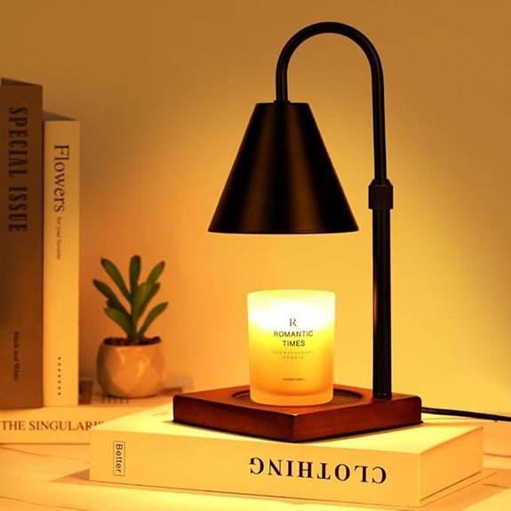 Modern Candle Warmer Lamp with Timer and Dimming