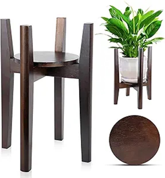 Adjustable Indoor Plant Stand with Tray