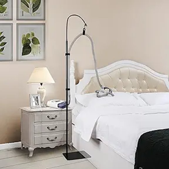 CPAP Hose Holder for Bed Adjustable Anti-Rust Alloy