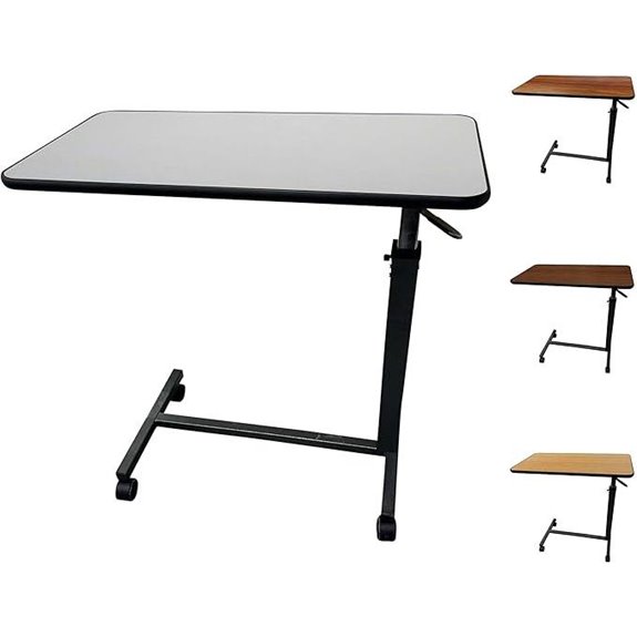 ProHeal Overbed Table with Wheels & Adjustable Height