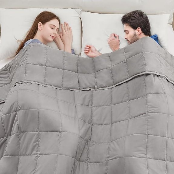 Anfie King/Queen Weighted Cooling Blanket for Adults