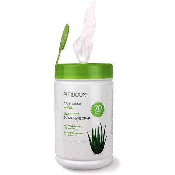 PURDOUX Cotton CPAP Mask Wipes with Aloe Vera