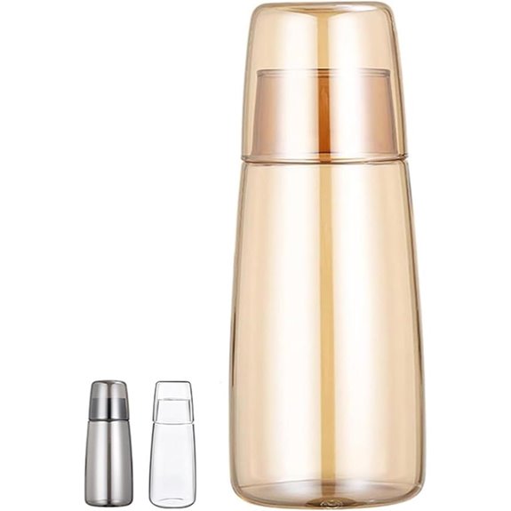 Bedside Water Carafe and Tumbler Set (Amber)