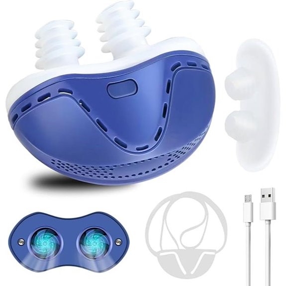 Double Vortex Anti Snoring Device for All Nose Shapes