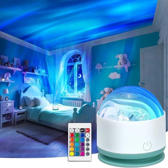 Northern Lights Projector with Remote and Dimmable Lights