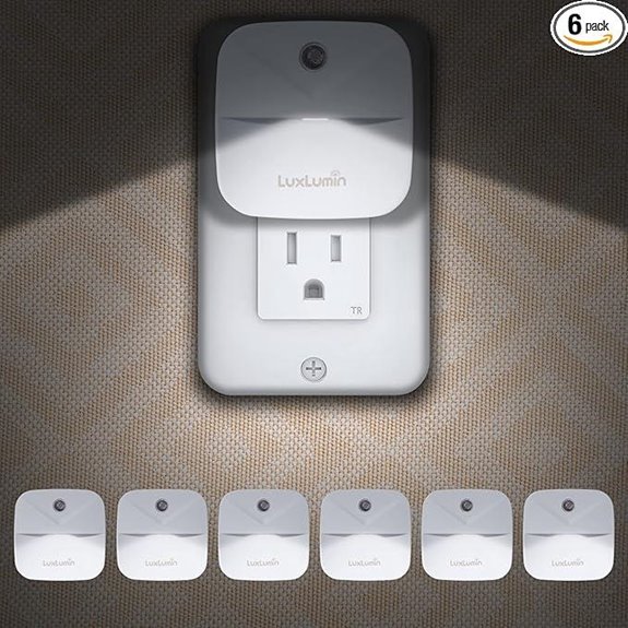 LED Night Lights with Dusk-to-Dawn Sensor (6 Pack)