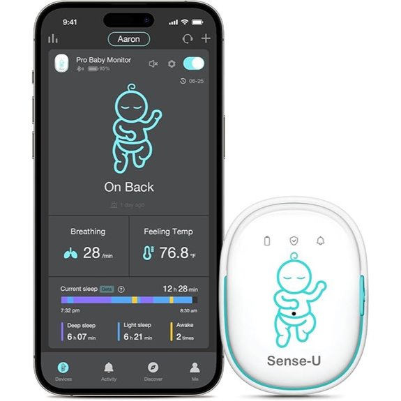 Sense-U Pro Baby Monitor with Breathing & Sleep Tracking