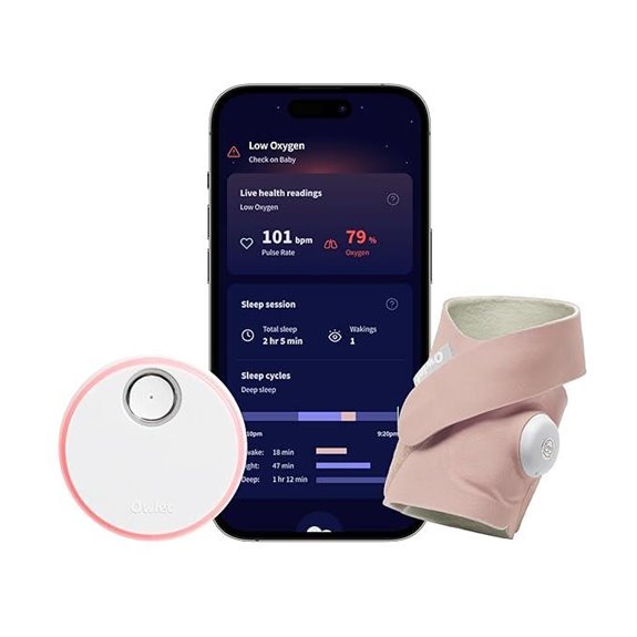Owlet Dream Sock Baby Monitor with Heart & Oxygen Tracking