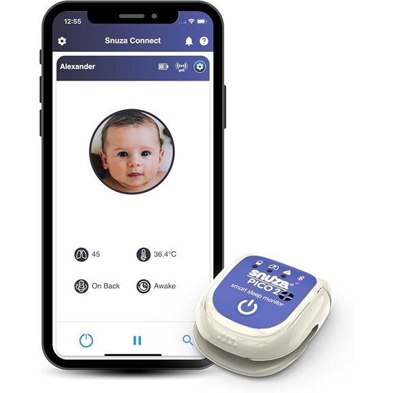 Snuza Pico 2 Sleep Monitor with App and Alerts