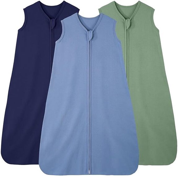 Baby Sleep Sack 0-6 Months 3-Pack Cotton Sleep Bag