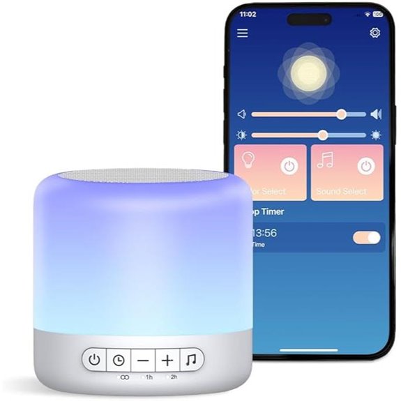 Easysleep Baby White Noise Sound Machine with Lights