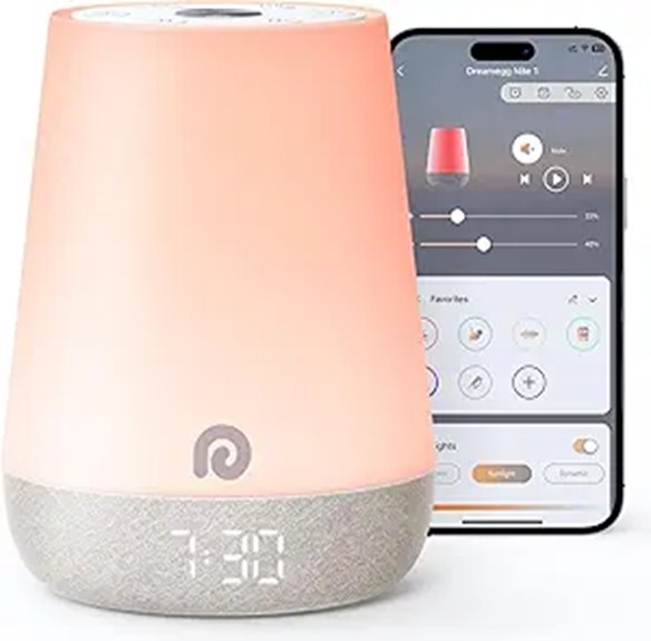 Dreamegg Baby Sound Machine with Night Light and App