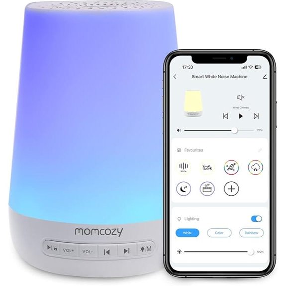 Momcozy Baby Sound Machine with Night Light and Remote