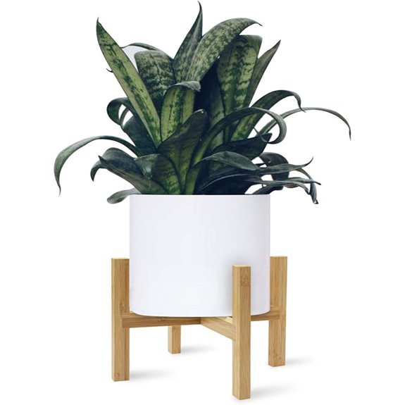 DAORFAA Bamboo Plant Stand for 8-Inch Pots