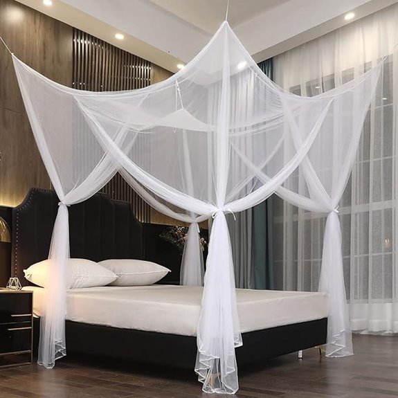 Mengersi Bed Canopy for Full/Queen/King Size Bed