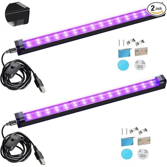 Black Light LED Strip Lights 2 Pack