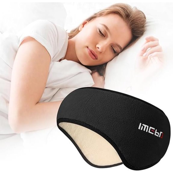 Sleep Mask & Earmuffs for Sleep (Black)