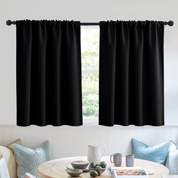 RYB HOME Blackout Curtains for Bedroom 2 Panels