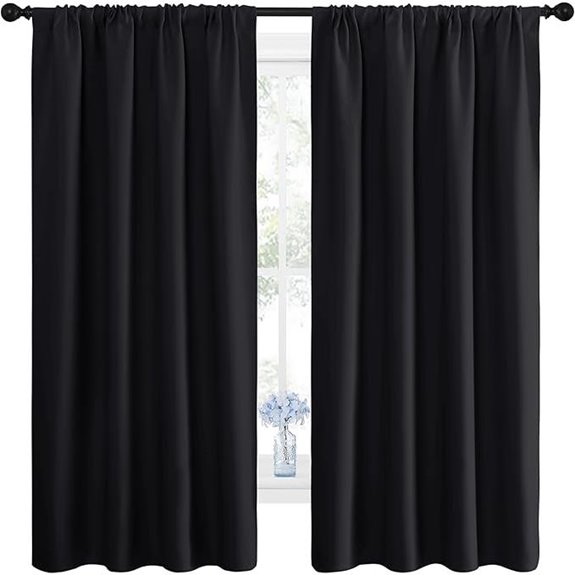NICETOWN Blackout Curtain Blinds for Bedroom 2 Panels