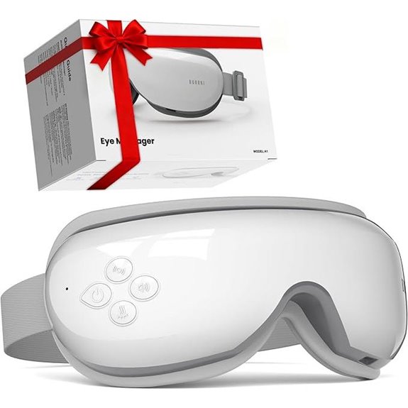 Heated Eye Massager with Bluetooth and Compression