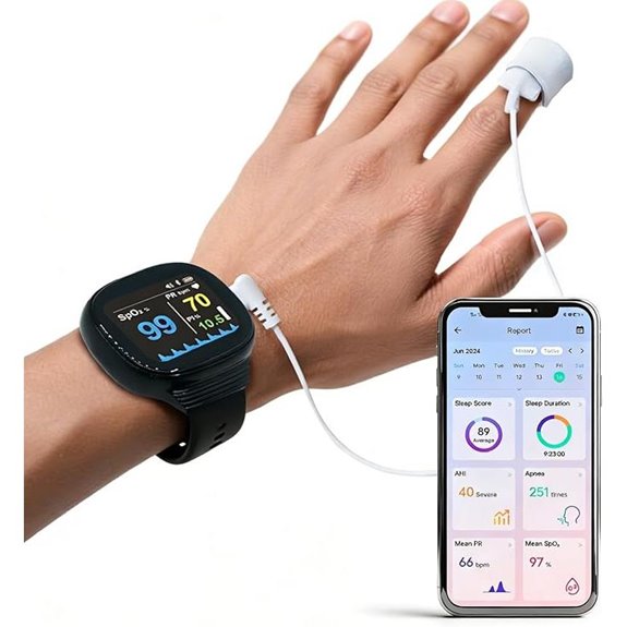 Bluetooth Pulse Oximeter with App & PC Report