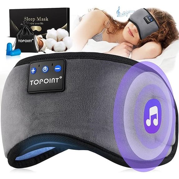 TOPOINT Bluetooth Sleep Mask with Headphones