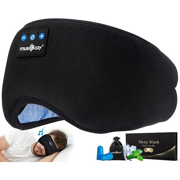 MUSICOZY Sleep Headphones Bluetooth Eye Mask for Sleep