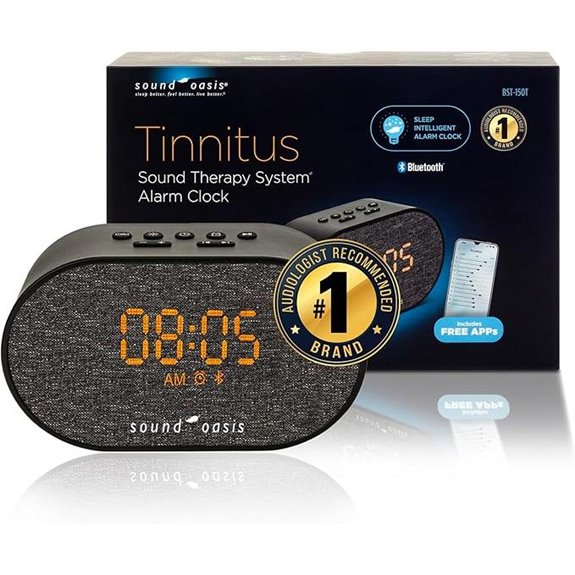 Sound Oasis Bluetooth Tinnitus Therapy Alarm Clock