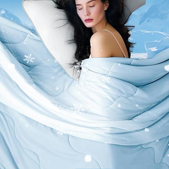 DOWNCOOL Queen Cooling Comforter Breathable Summer Quilt