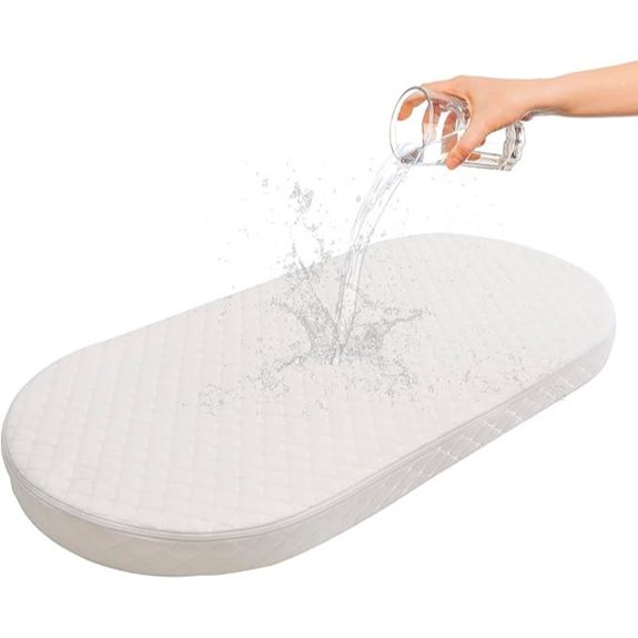 Breathable Baby Bassinet Mattress with Waterproof Cover