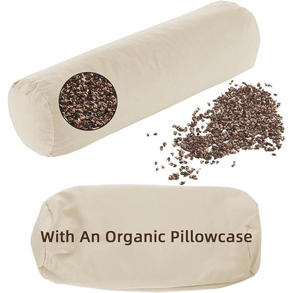 LOFE Buckwheat Pillow with Organic Pillowcase