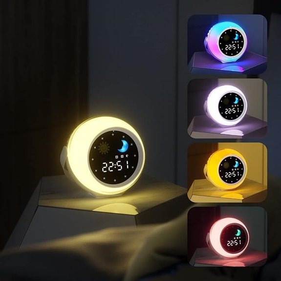 Kids Alarm Clock with Sleep Sounds & Wake-up Light